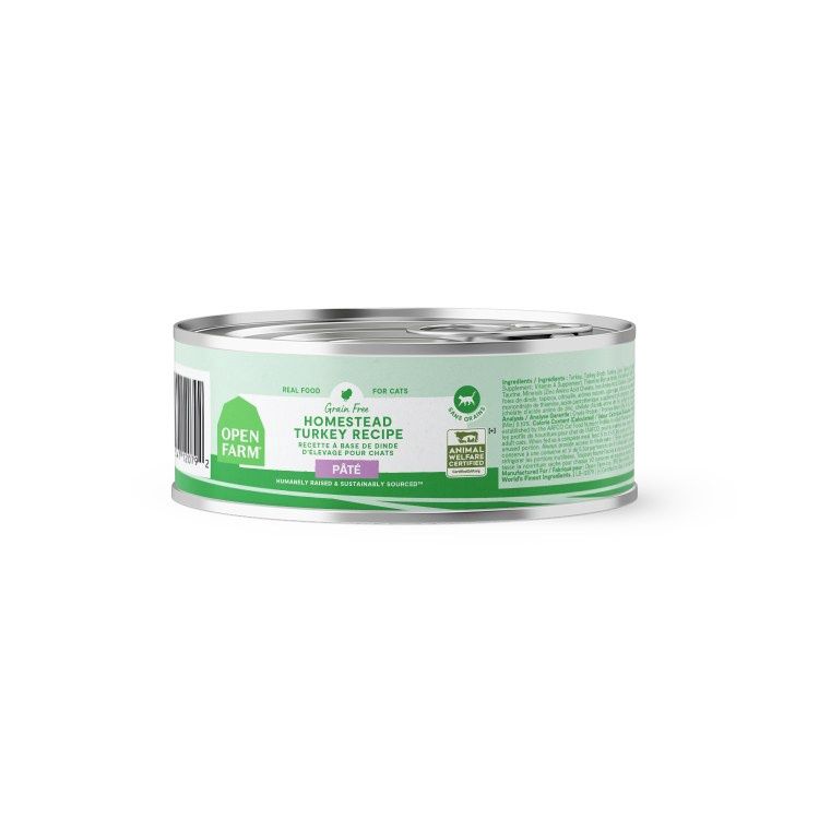 Open Farm Cat Can Grain Free Homestead Turkey, Size: 2.8oz
