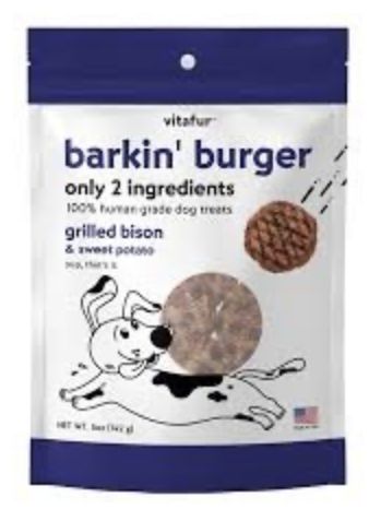 Vitafur Dog Barkin Burger Grilled Bison &amp; Sweet Potato 5oz