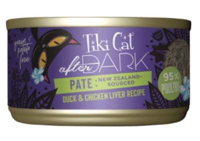 Tiki Cat Can After Dark Duck &amp; Chicken Liver 3oz