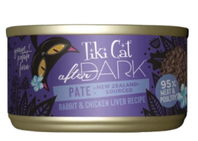 Tiki Cat Can After Dark Rabbit &amp; Chicken Liver 3oz