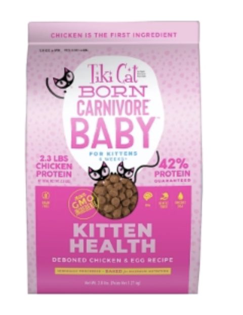Tiki Cat Kitten Carnivore Grain Free Chicken &amp; Eggs 2.8lb