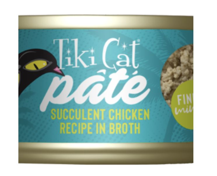 Tiki Cat Can Pate Succulent Chicken in Broth 2.8oz