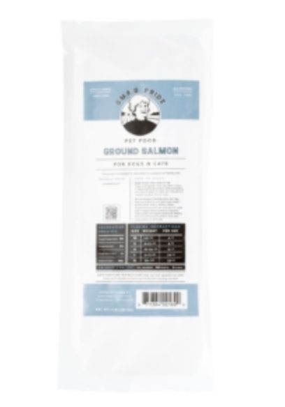 Oma&#39;s Pride Dog &amp; Cat Frozen Ground Salmon 1lb