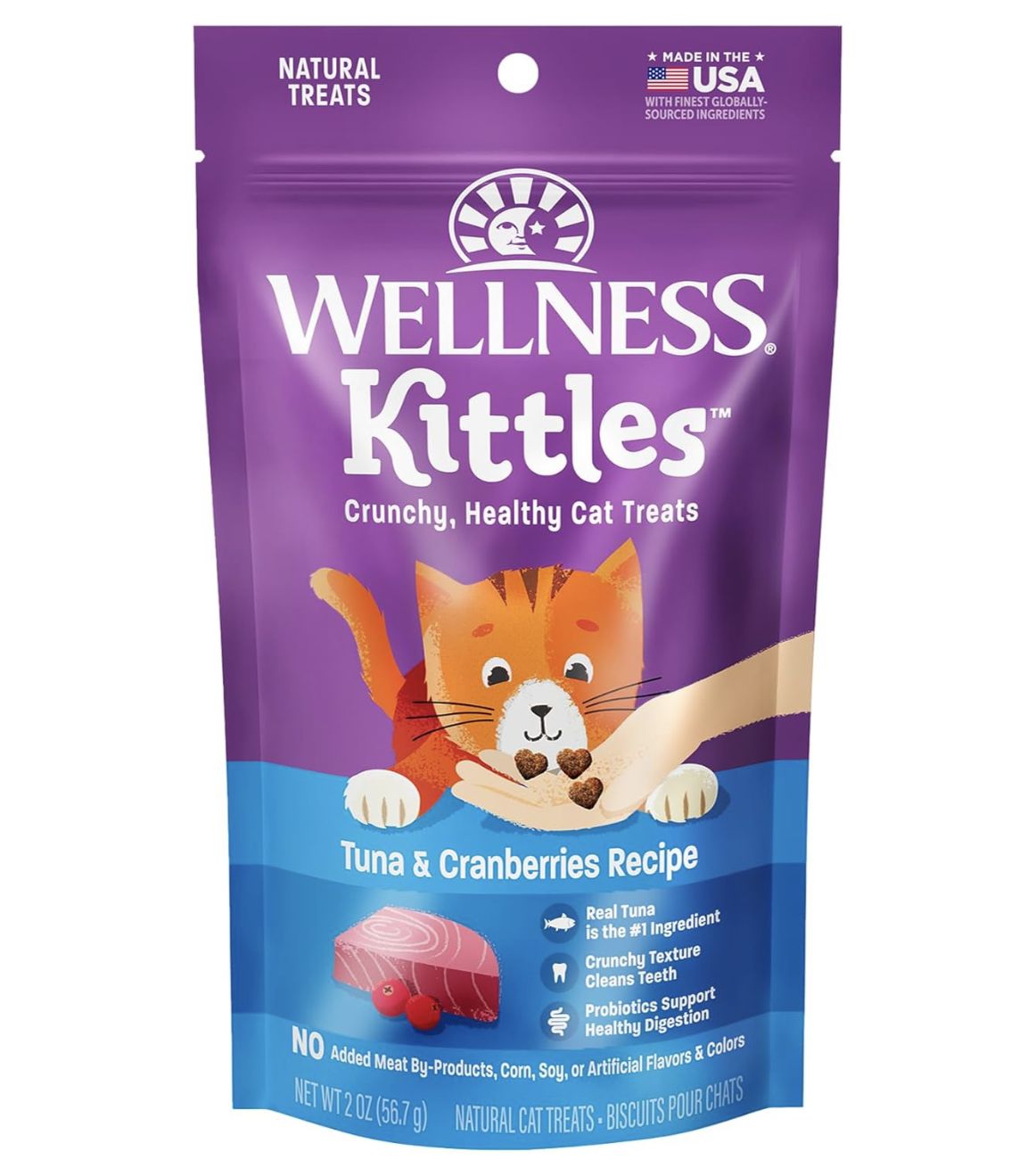 Wellness Cat Kittles Tuna &amp; Cranberry 2oz
