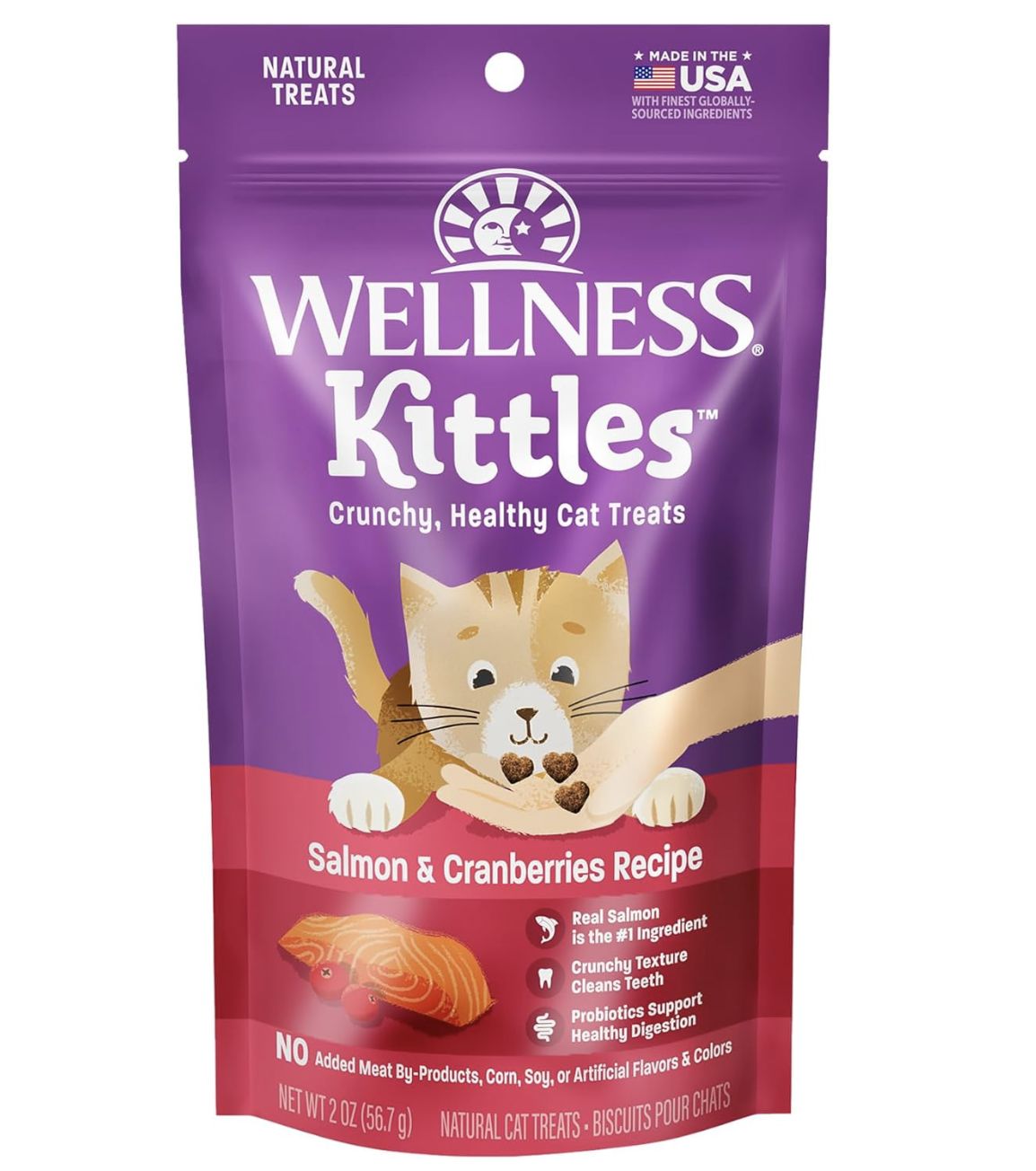 Wellness Cat Kittles Salmon &amp; Cranberry 2oz
