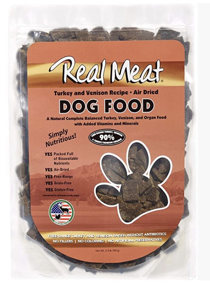 Real Meat Dog Air Dried Turkey &amp; Venison 2lb