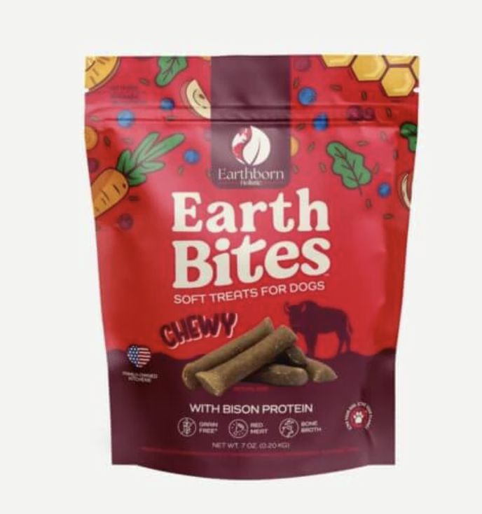 Earthborn Dog EarthBites Chewy Bison Treats 7oz