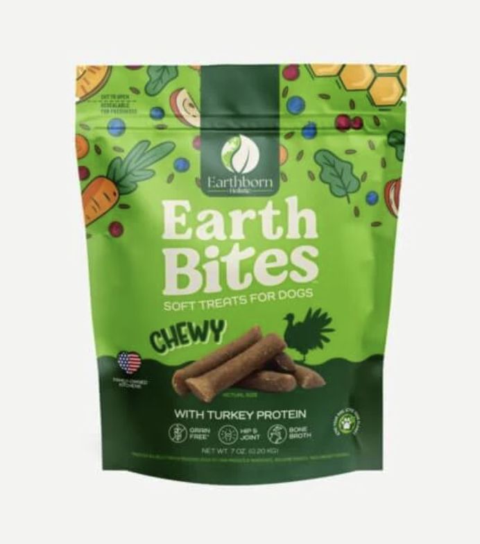 Earthborn Dog EarthBites Chewy Turkey Treats 7oz