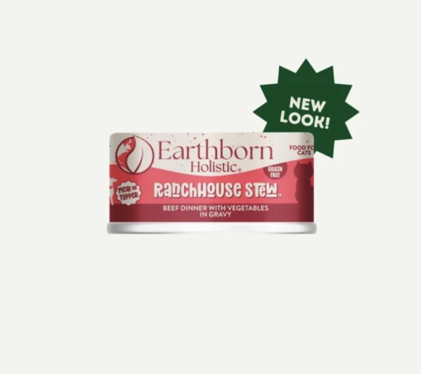 EarthBorn Cat Grain Free Beef Ranch House Stew 5.5oz