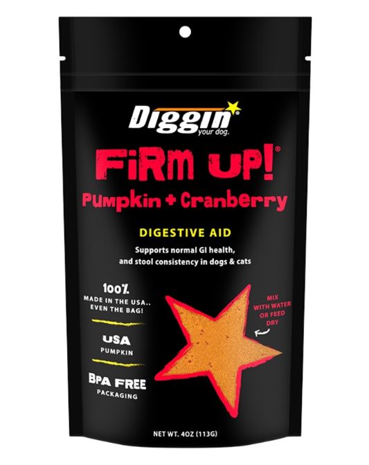 Diggin Dog Firm Up Pumpkin &amp; Cranberry 4oz