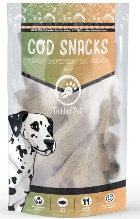 Tickled Pet Dog Cod Snacks 10oz