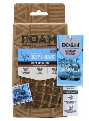 Roam Dog Ossy Chews Ostrich 3oz