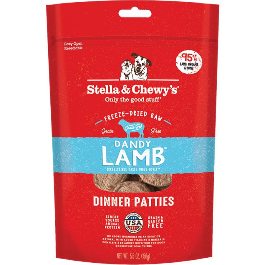 Stella &amp; Chewy&#39;s Dog Freeze-Dried Patties Lamb, Size: 5.5oz
