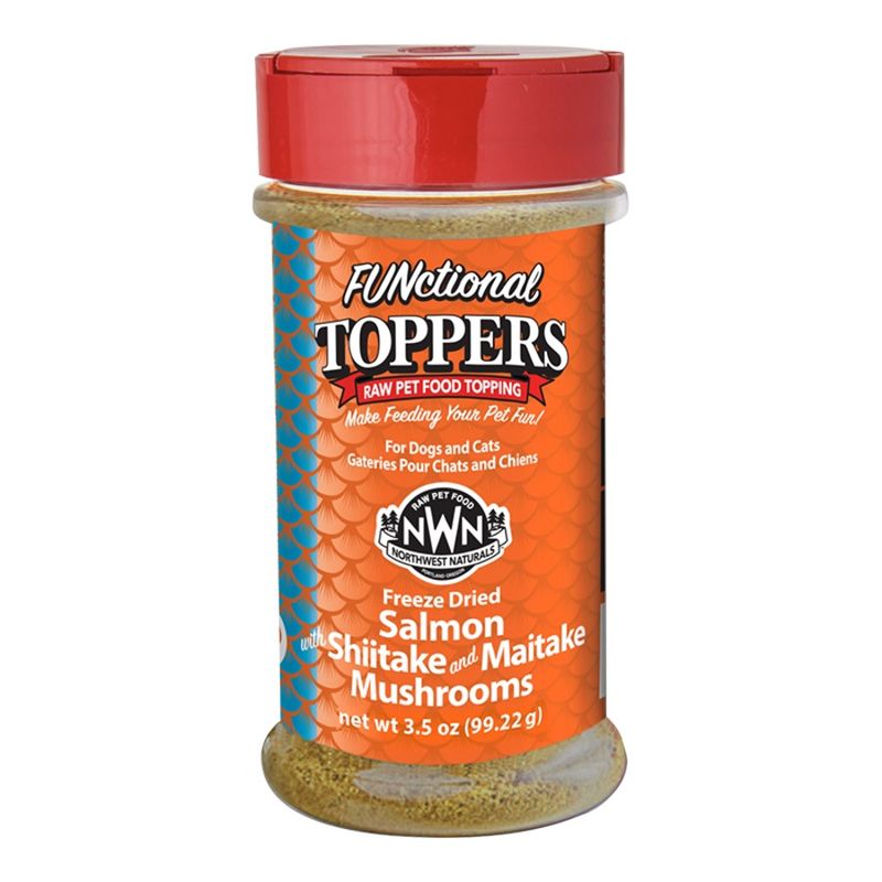 Northwest Naturals Dog &amp; Cat Freeze Dried Topper Salmon With Mushrooms 3.5oz
