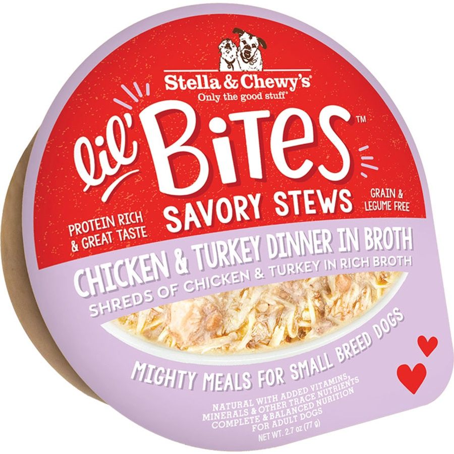 Stella &amp; Chewy&#39;s Dog Lil Bites Savory Stew Chicken &amp; Turkey 2.7oz