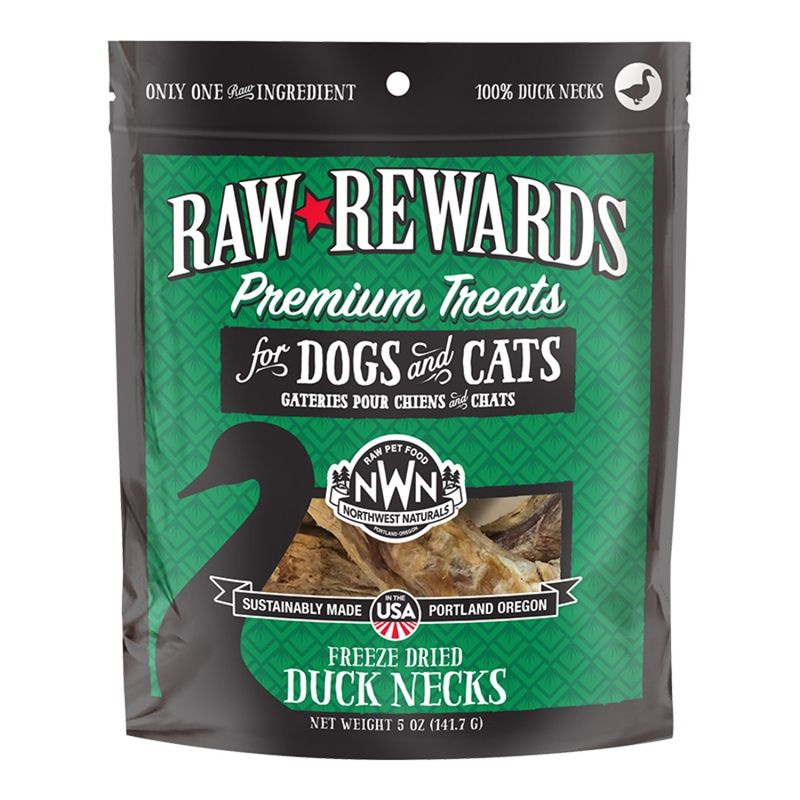 Northwest Naturals Dog &amp; Cat Freeze Dried Treats Duck Neck 5oz