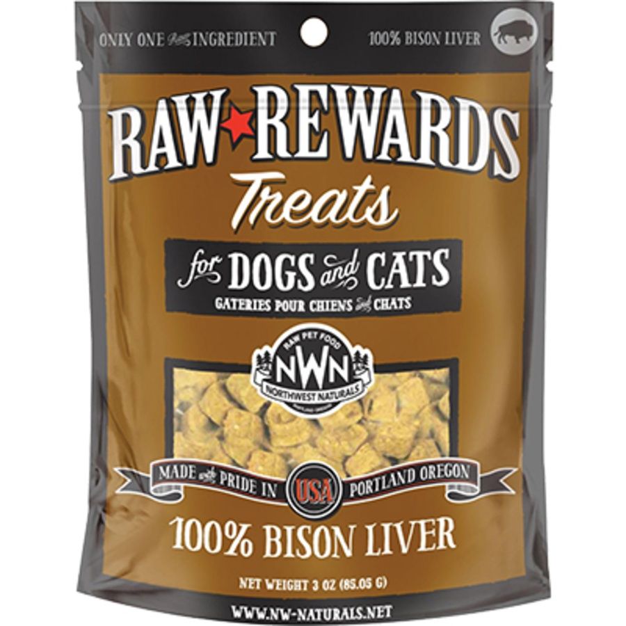 Northwest Naturals Dog Freeze Dried Treats Bison Liver 2.5oz