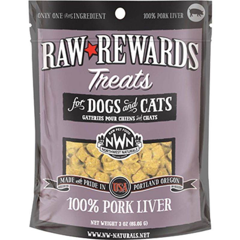Northwest Naturals Dog Freeze Dried Treats Pork Liver 3oz