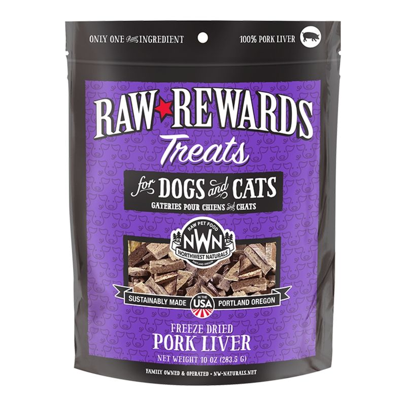 Northwest Naturals Dog &amp; Cat Freeze Dried Treats Pork Liver 10oz