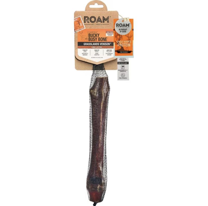 Roam Dog Bucky Busy Bone Venison 1pk