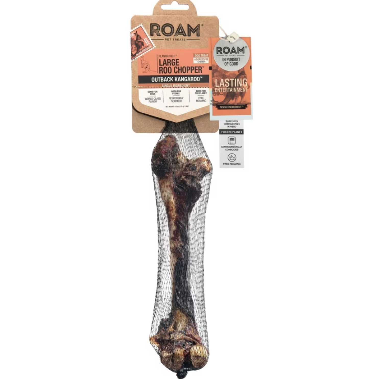 Roam Dog Large Roo Chopper Outback Kangaroo 1pk