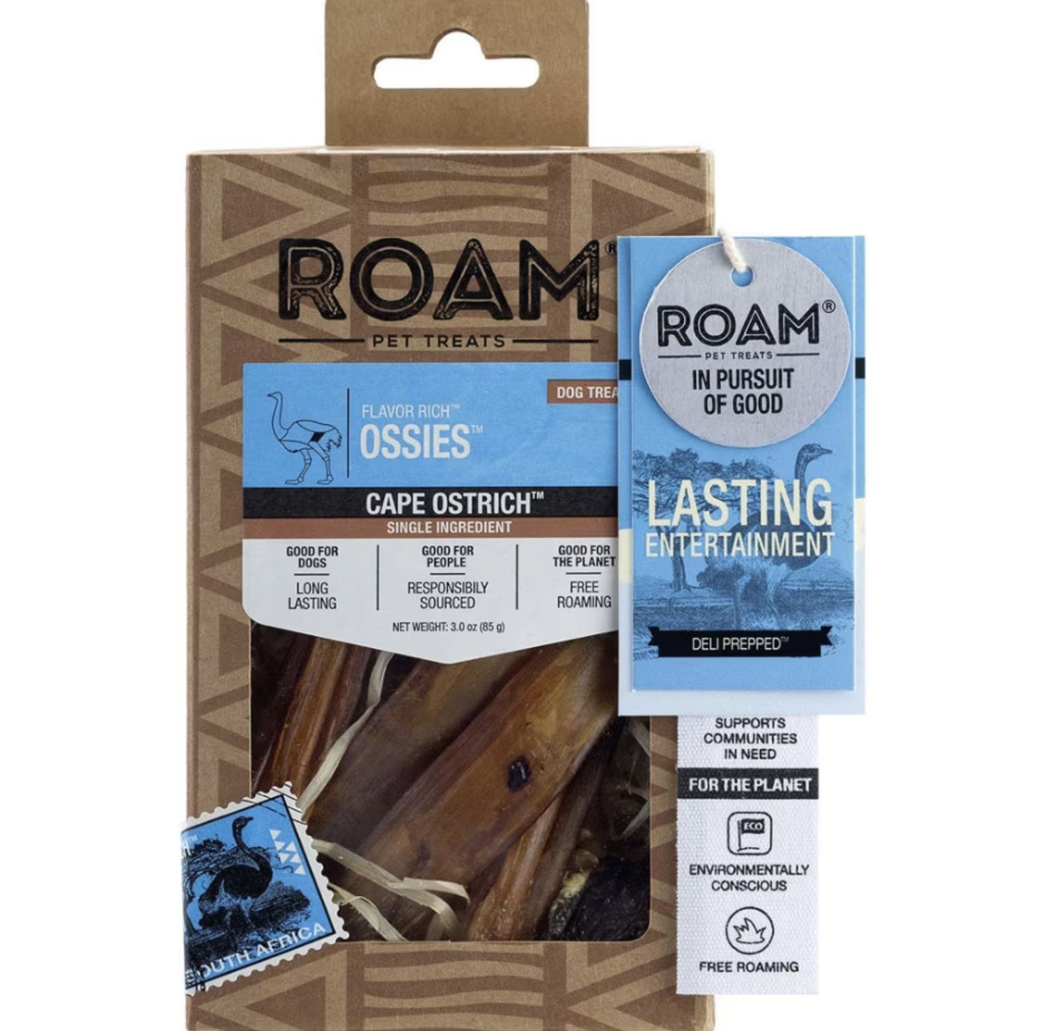 Roam Dog Ossies Ostrich 3oz
