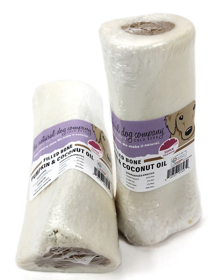 Tuesday&#39;s Dog Filled Bone Pumpkin &amp; Coconut Oil 5inch