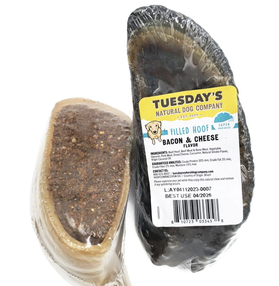 Tuesday&#39;s Dog Filled Cow Hoof
