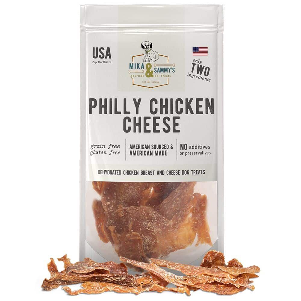 Mika &amp; Sammy&#39;s Dog Philly Cheese Chicken Jerky, Size: 5oz