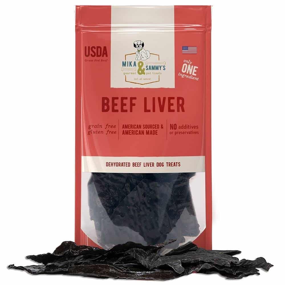 Mika &amp; Sammy’s Dog Beef Liver Jerky, Size: 5oz