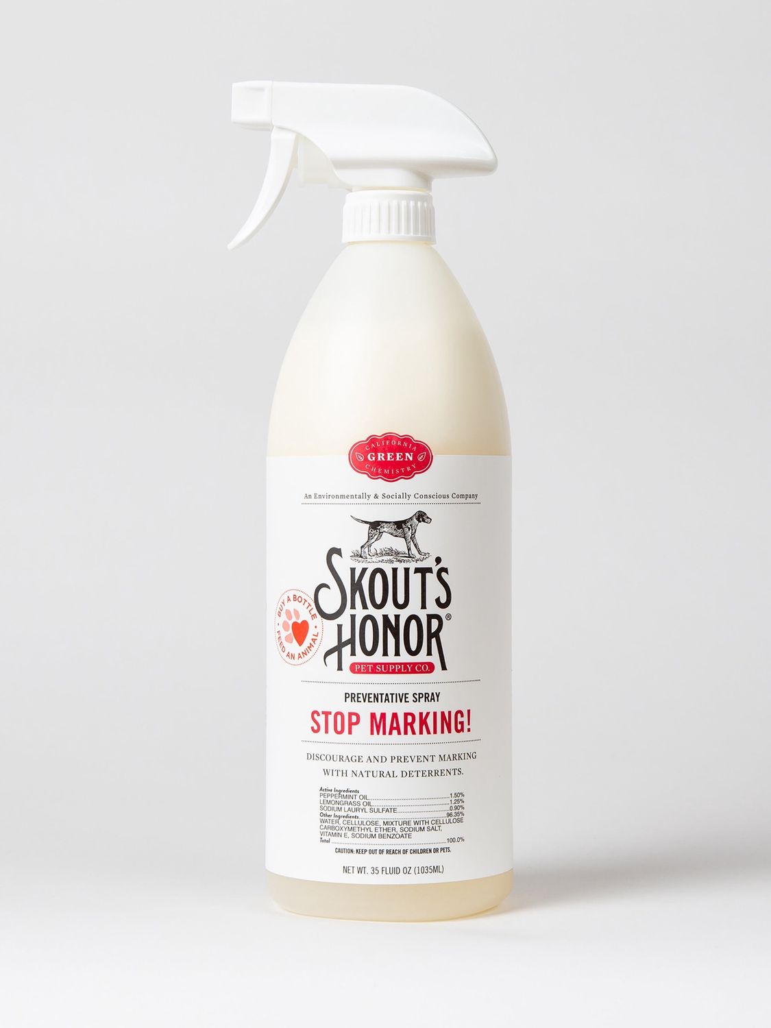 Skout&#39;s Honor Dog Stop Marking Preventative Spray 35oz