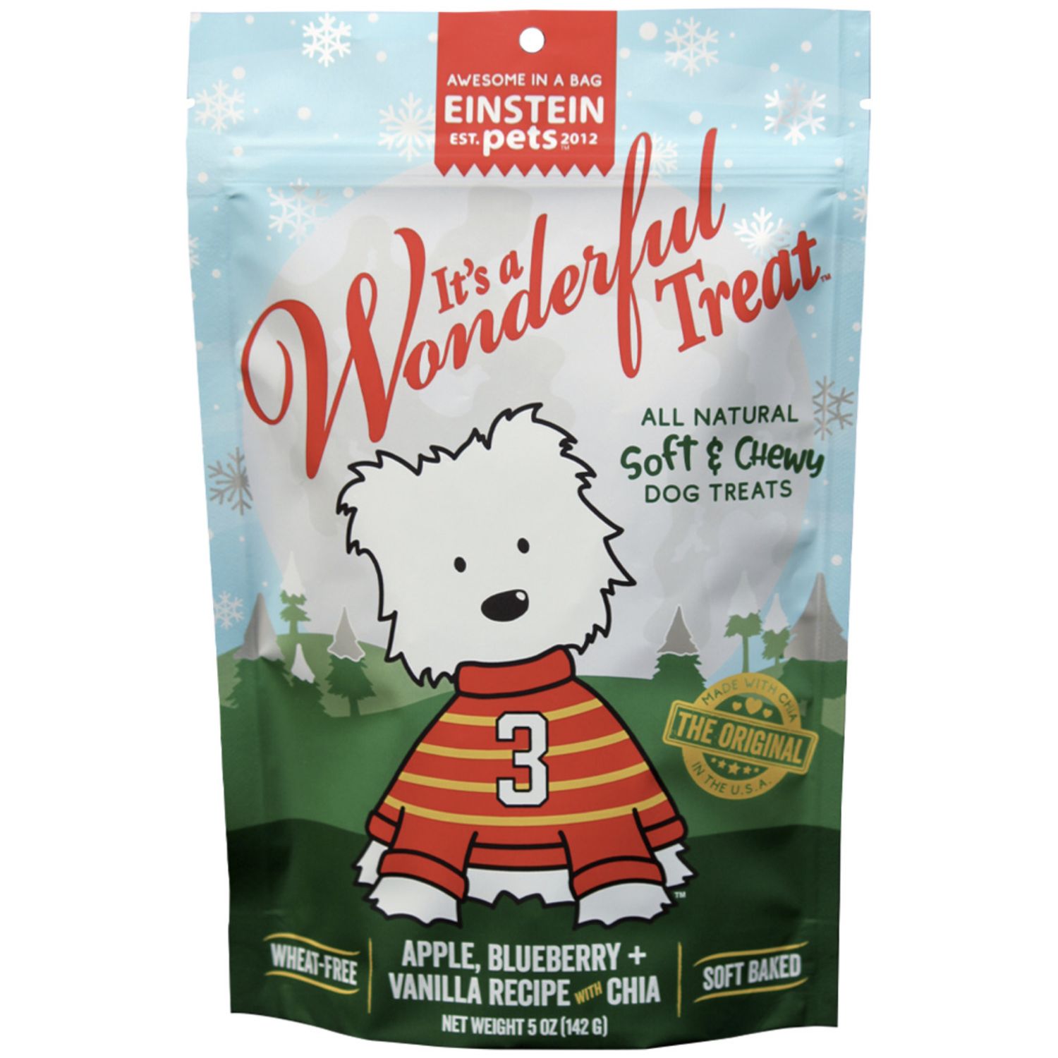 Einstein Pets Dog Christmas Treat It&#39;s A Wonderful Treat 5oz