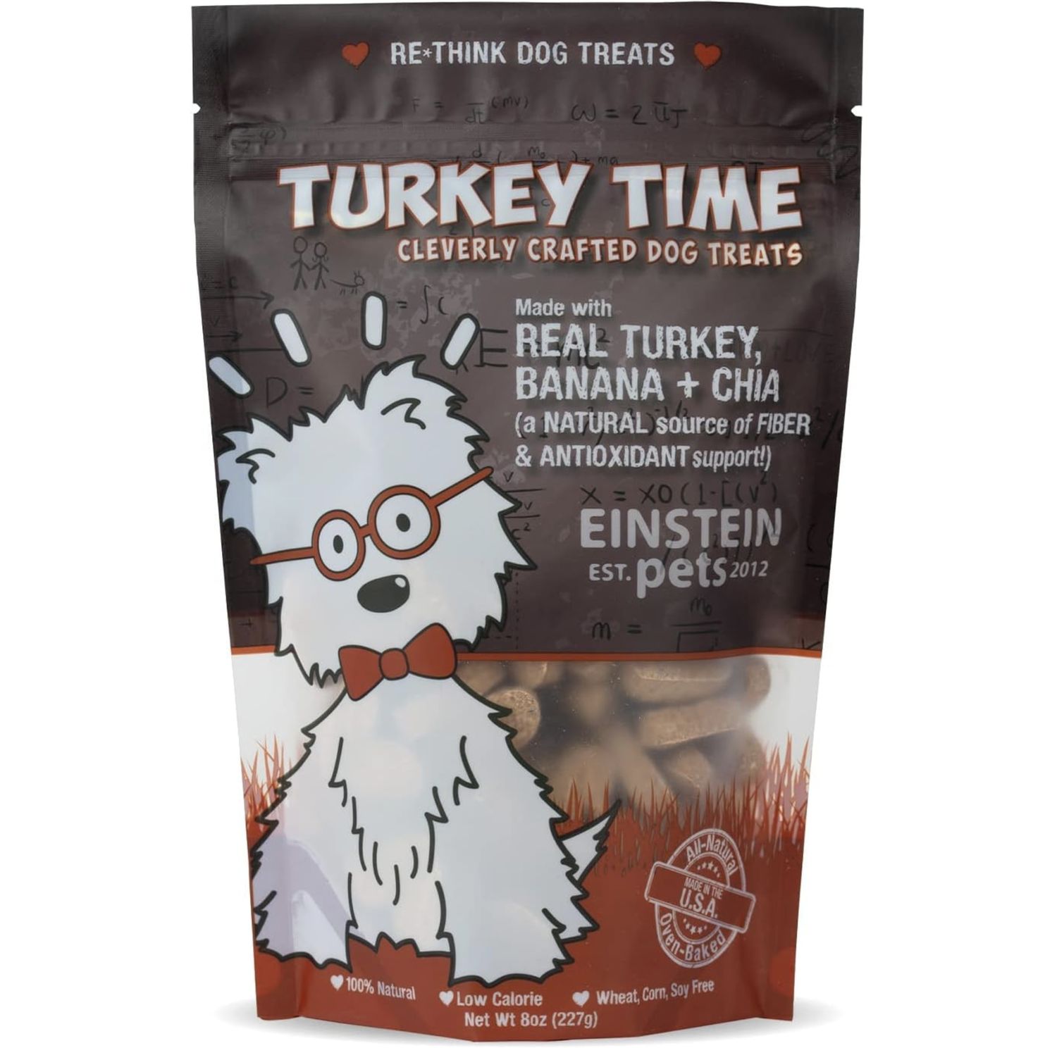 Einstein Pets Dog Treat Turkey Time 8oz