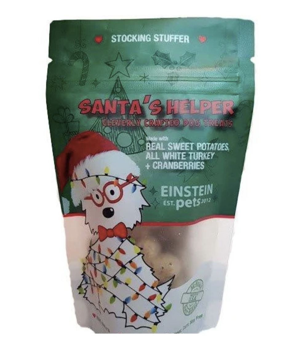 Einstein Pets Dog Christmas Treat Santa&#39;s Helper 7oz