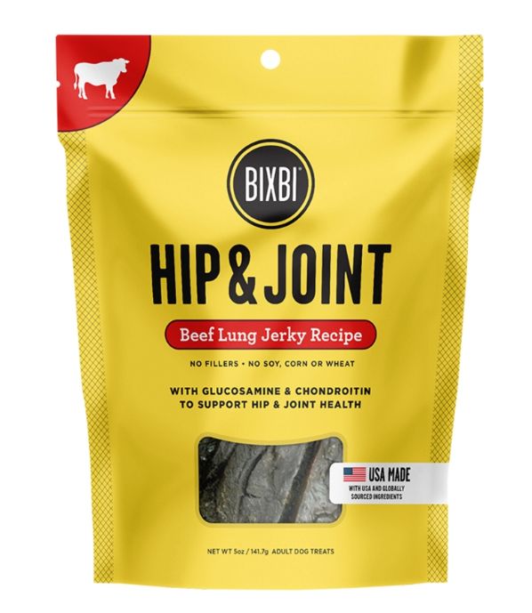 Bixbi Dog Hip &amp; Joint Beef Lung Jerky 5oz, Size: 5oz