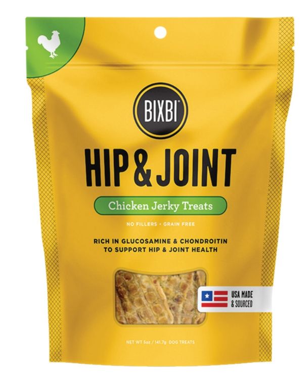 Bixbi Dog Hip &amp; Joint Chicken Jerky, Size: 5oz