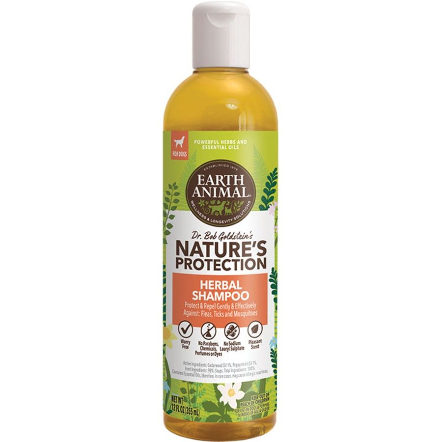 Earth Animal Dog Nature&#39;s Protection Herbal Shampoo 12oz