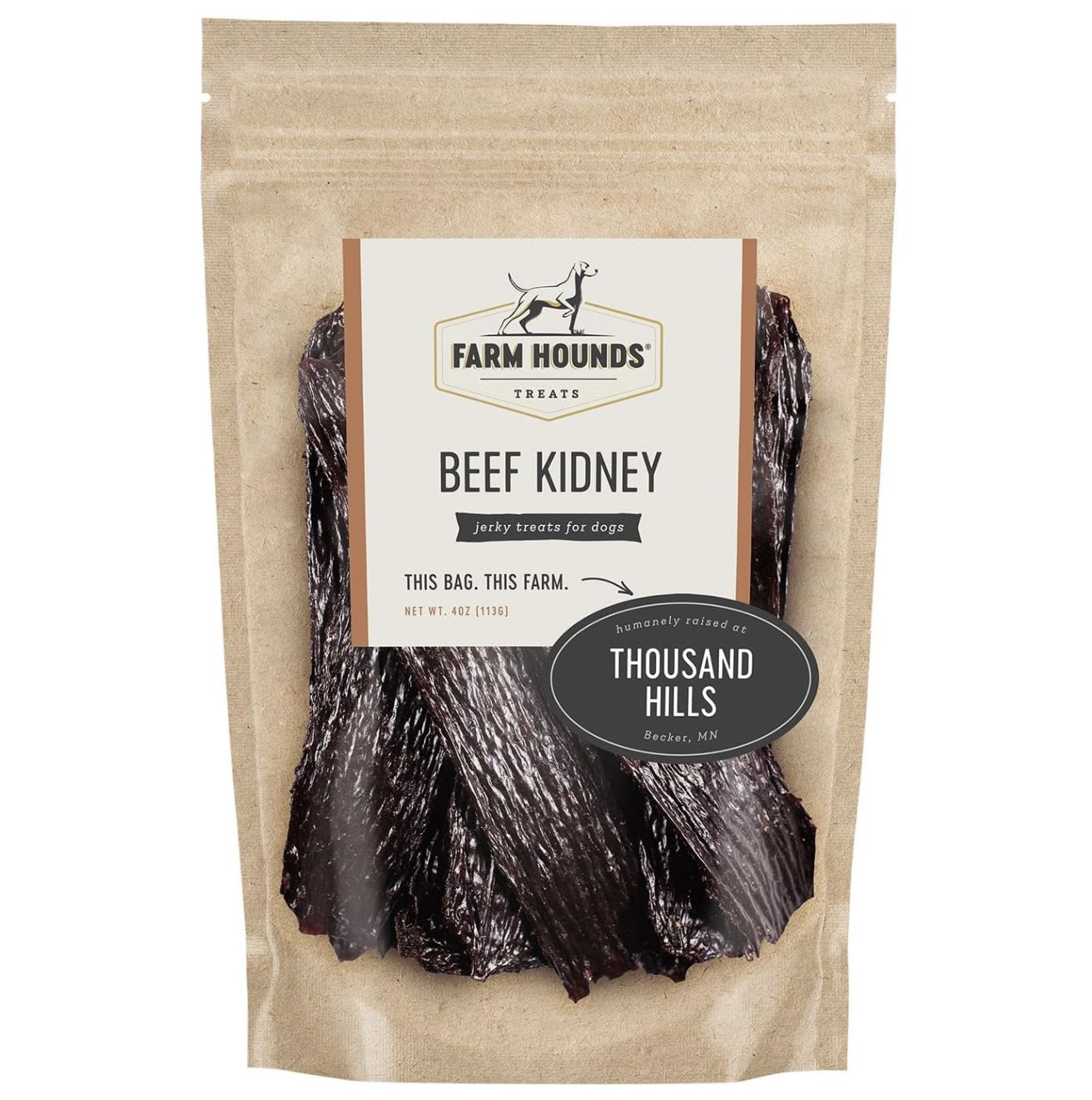 Farm Hounds Dog Beef Kidney 4oz