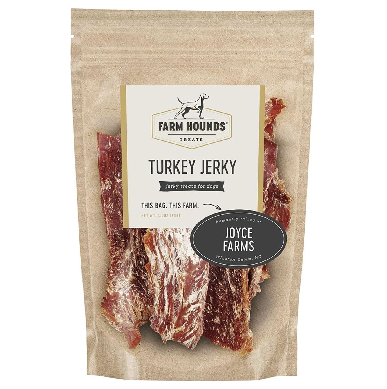 Farm Hounds Dog Turkey Jerky 3.5oz