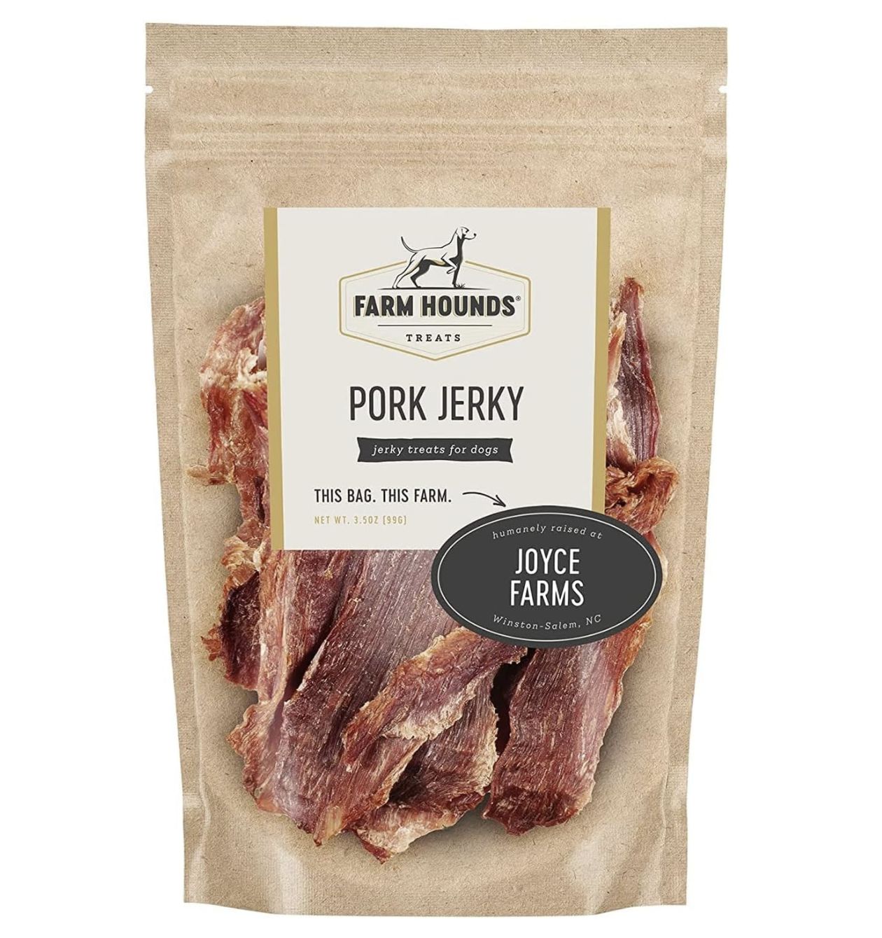 Farm Hounds Dog Pork Jerky 3.5oz
