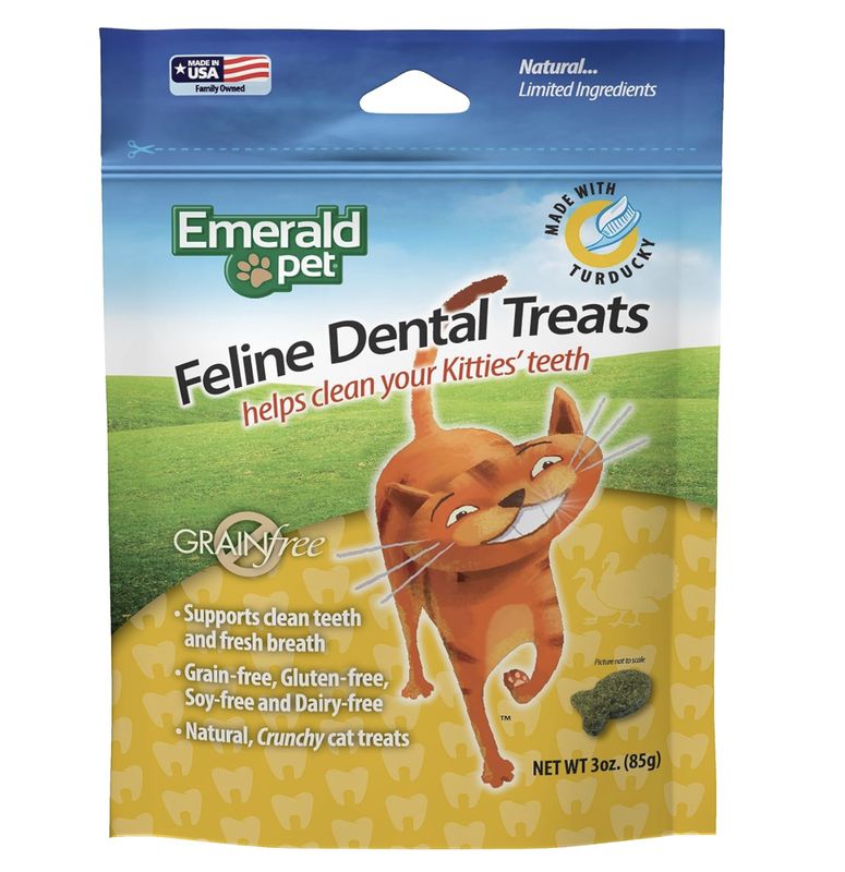 Emerald Pet Cat Dental Treats Turducky 3oz