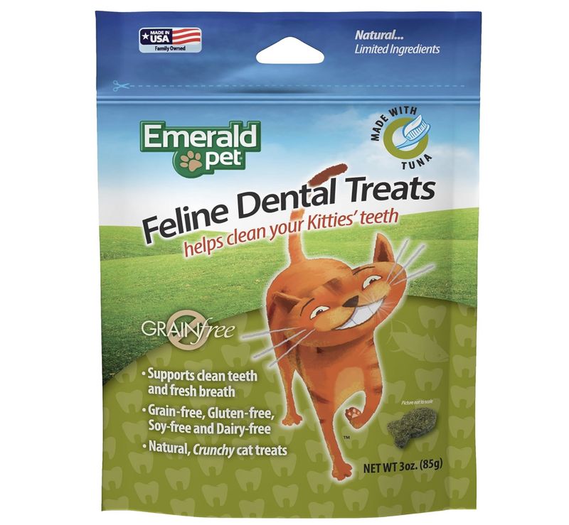 Emerald Pet Cat Dental Treats Tuna 3oz
