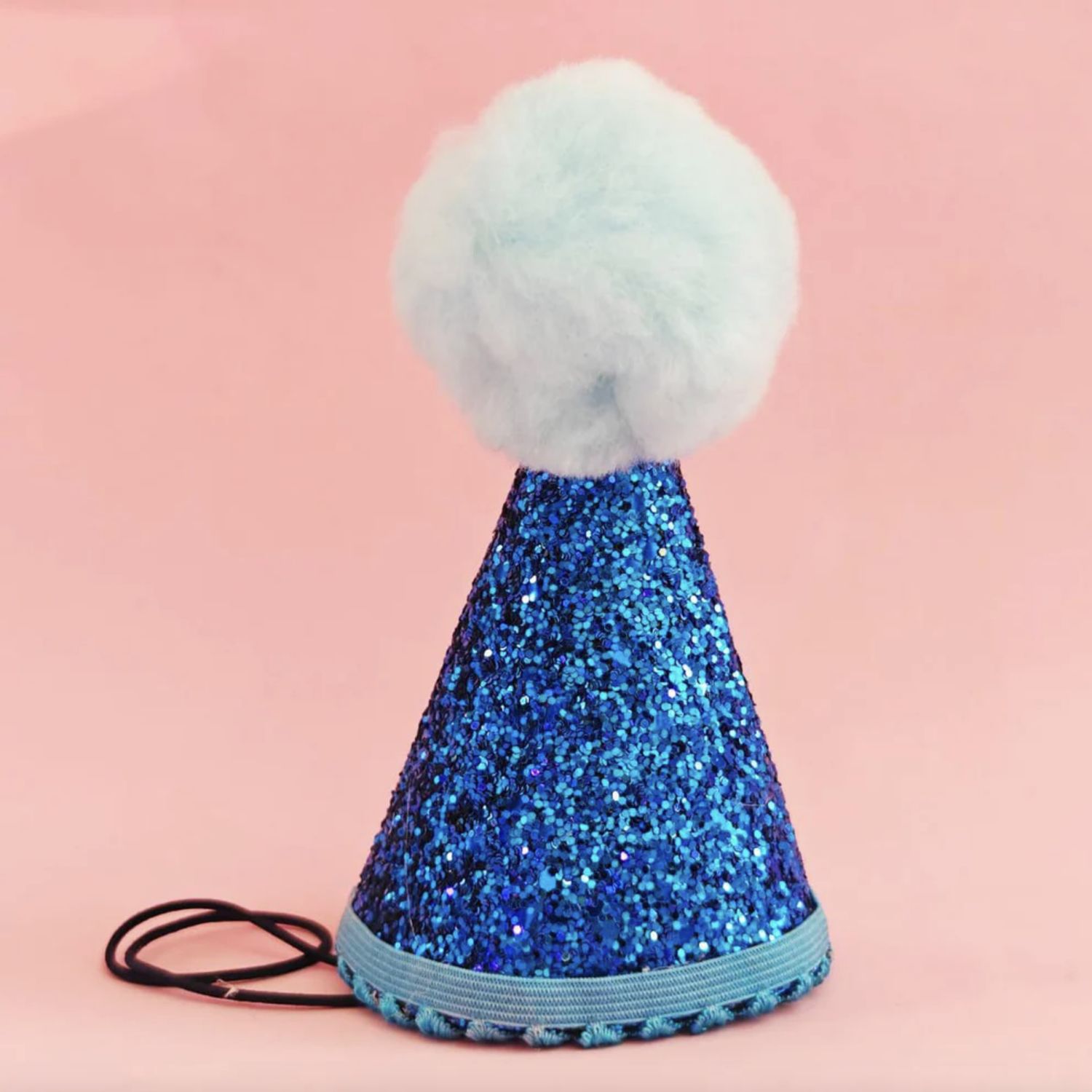 District Dog Party Hat Blue, Size: Small
