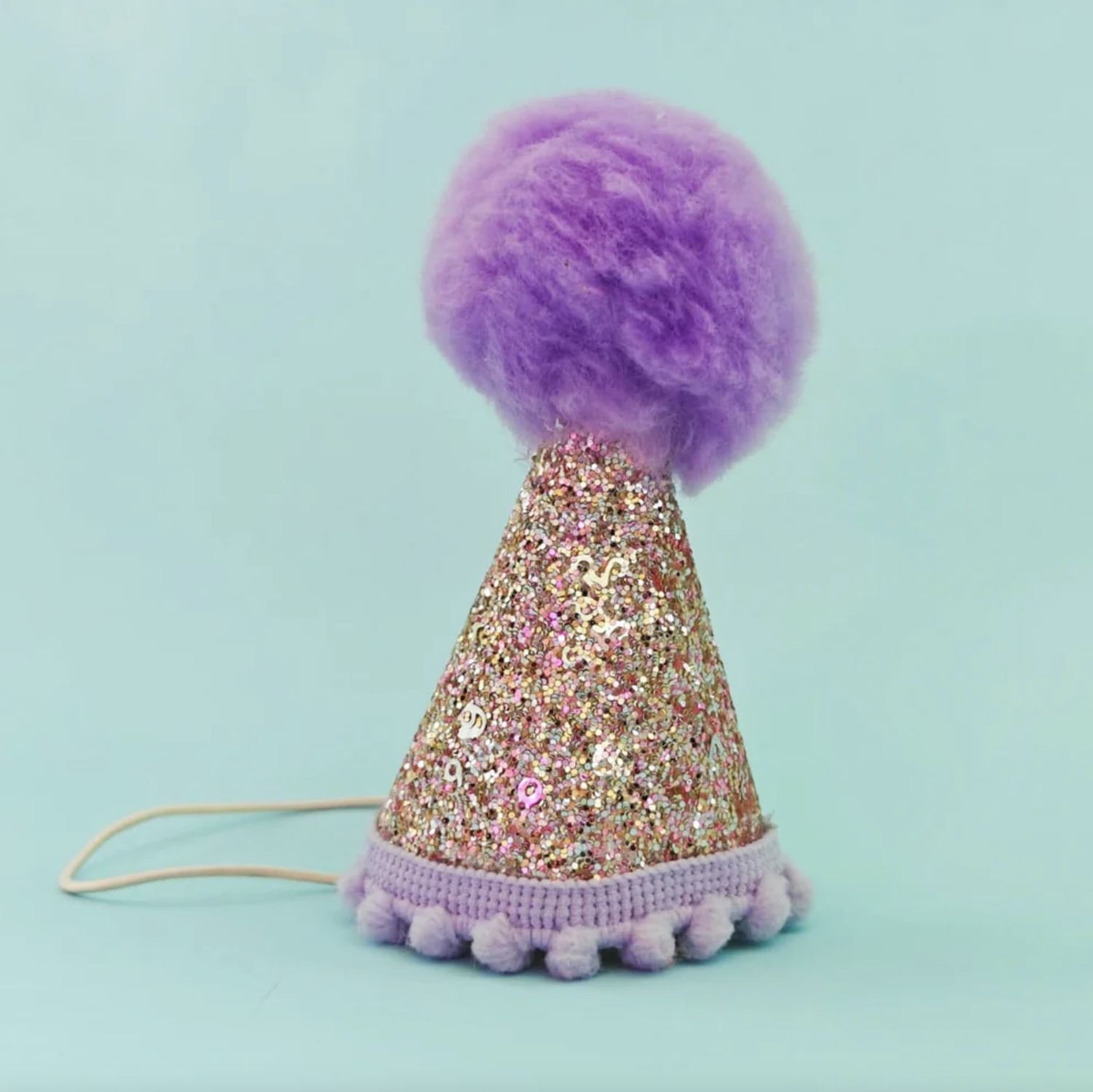 District Dog Party Hat Lilac, Size: Small