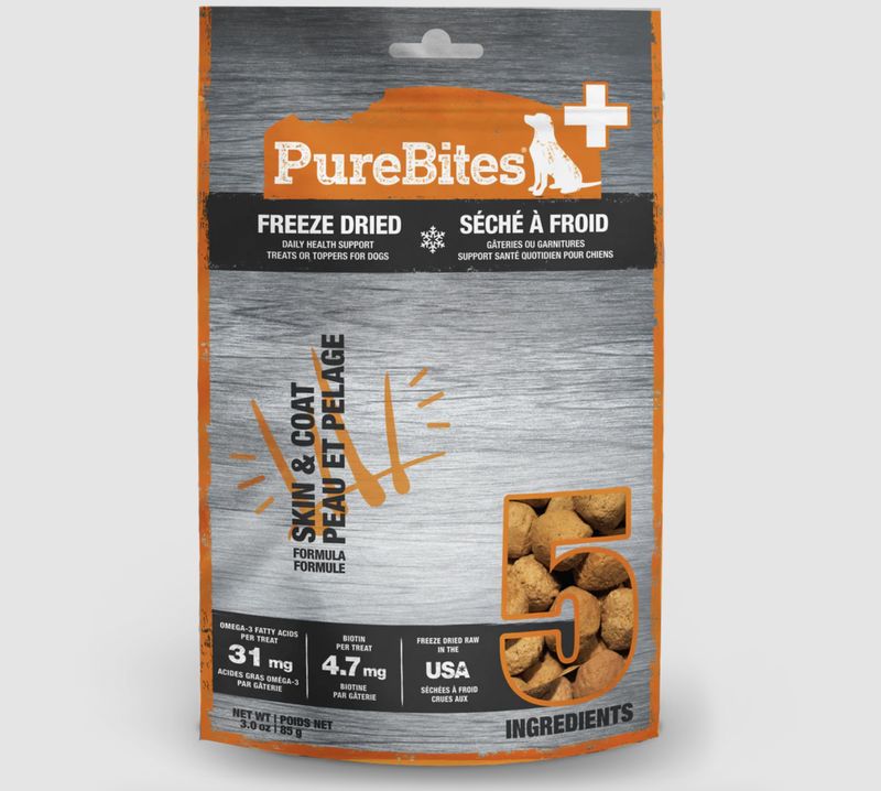 PureBites Dog Freeze Dried Skin &amp; Coat 3oz