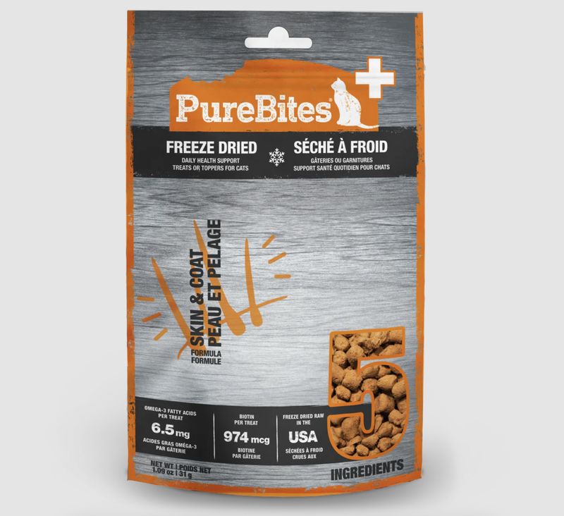 PureBites Cat Freeze Dried Skin &amp; Coat 1.09oz