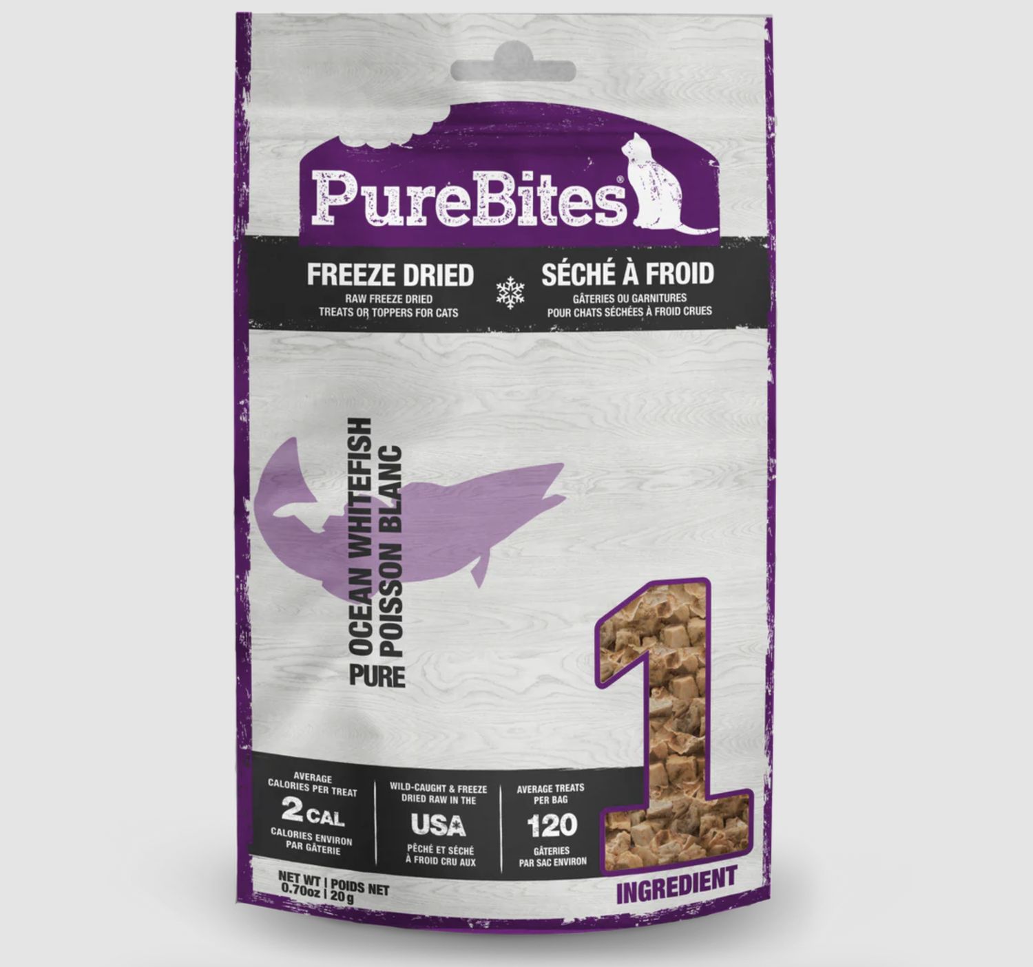 PureBites Cat Freeze Dried Whitefish 0.7oz