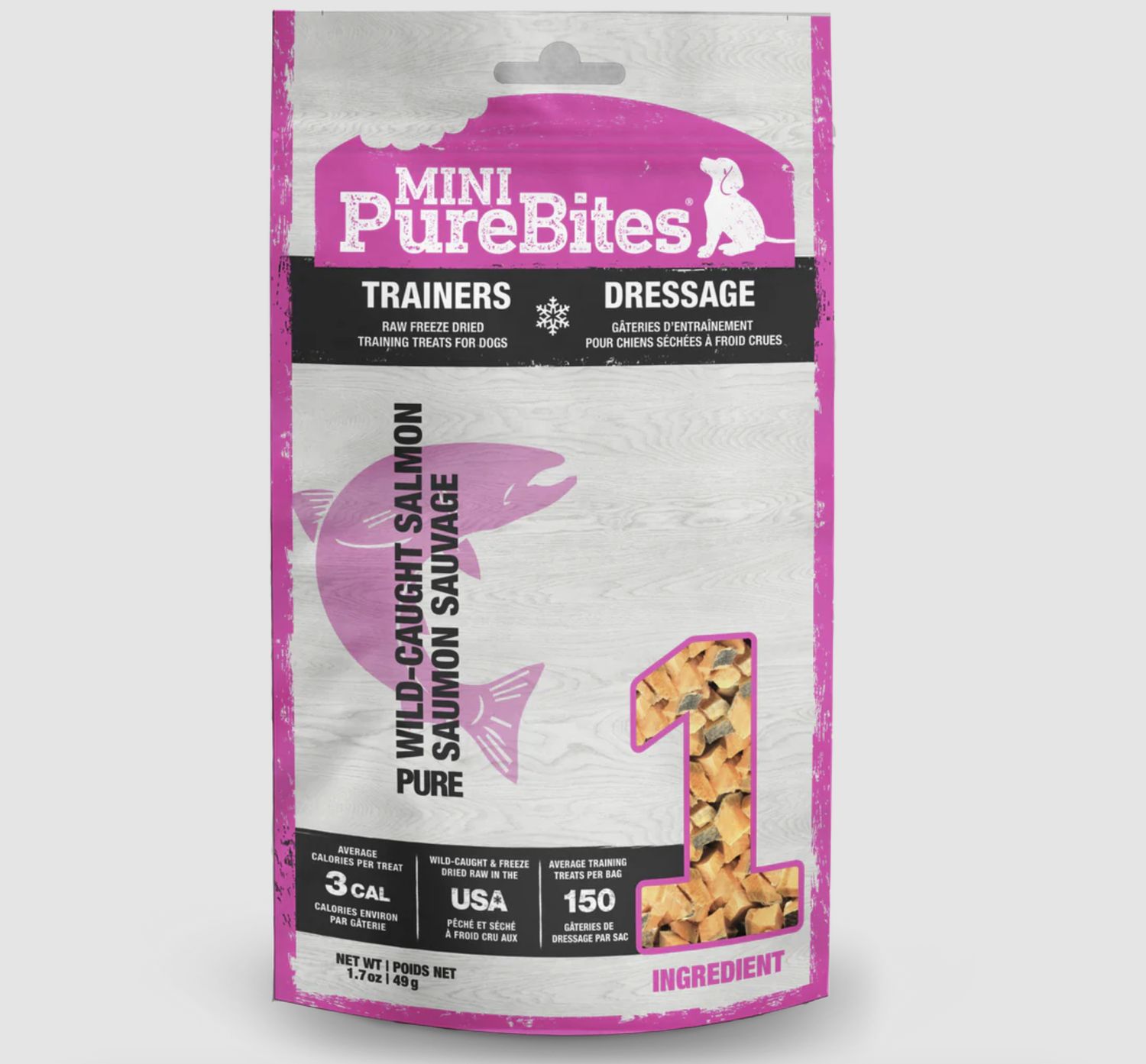 PureBites Dog Freeze Dried Trainers Salmon 1.7oz