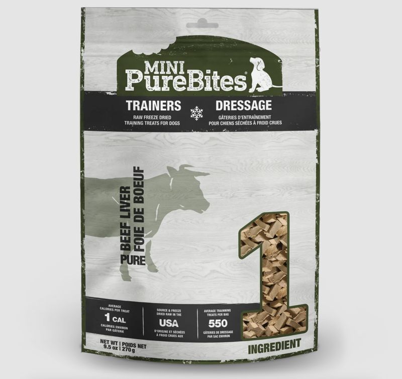 PureBites Dog Freeze Dried Trainers Beef Liver