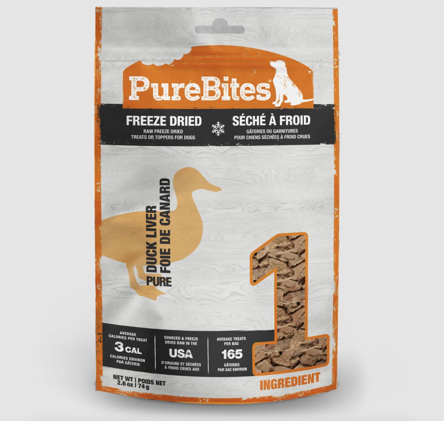 PureBites Dog Freeze Dried Duck 2.6oz